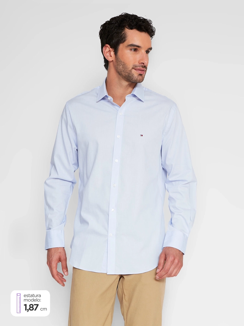 CAMISA HOMBRE TOMMY HILFIGER ALGODÓN MANGA LARGA - 1