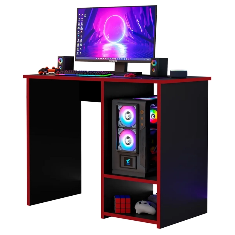 ESCRITORIO DI PORETTI DESIGN GAMER NEGRO - 1