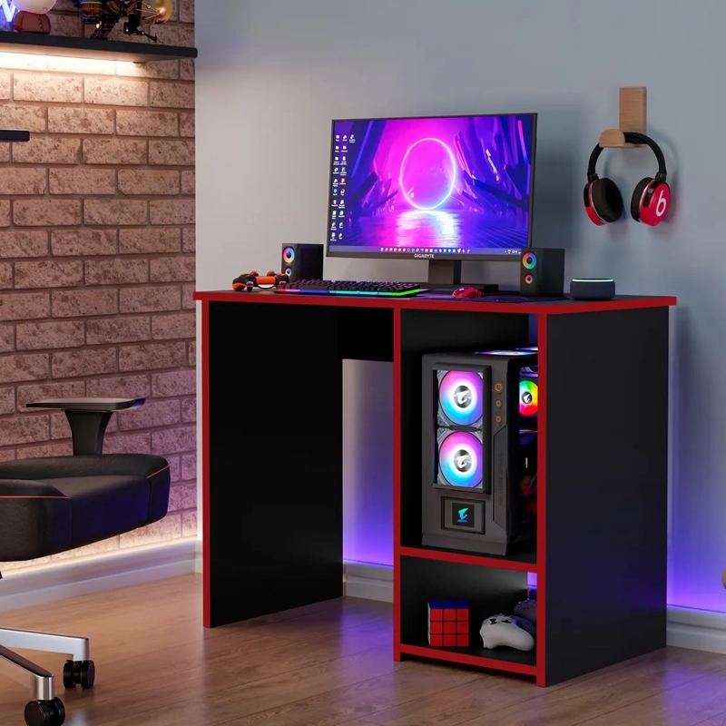 ESCRITORIO DI PORETTI DESIGN GAMER NEGRO - 3