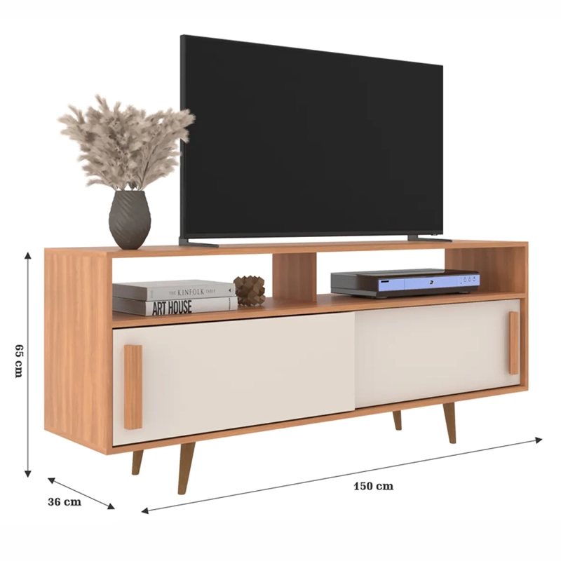 RACK DI PORETTI DESIGN FILADELFIA 70" 2P CAFÉ - 4