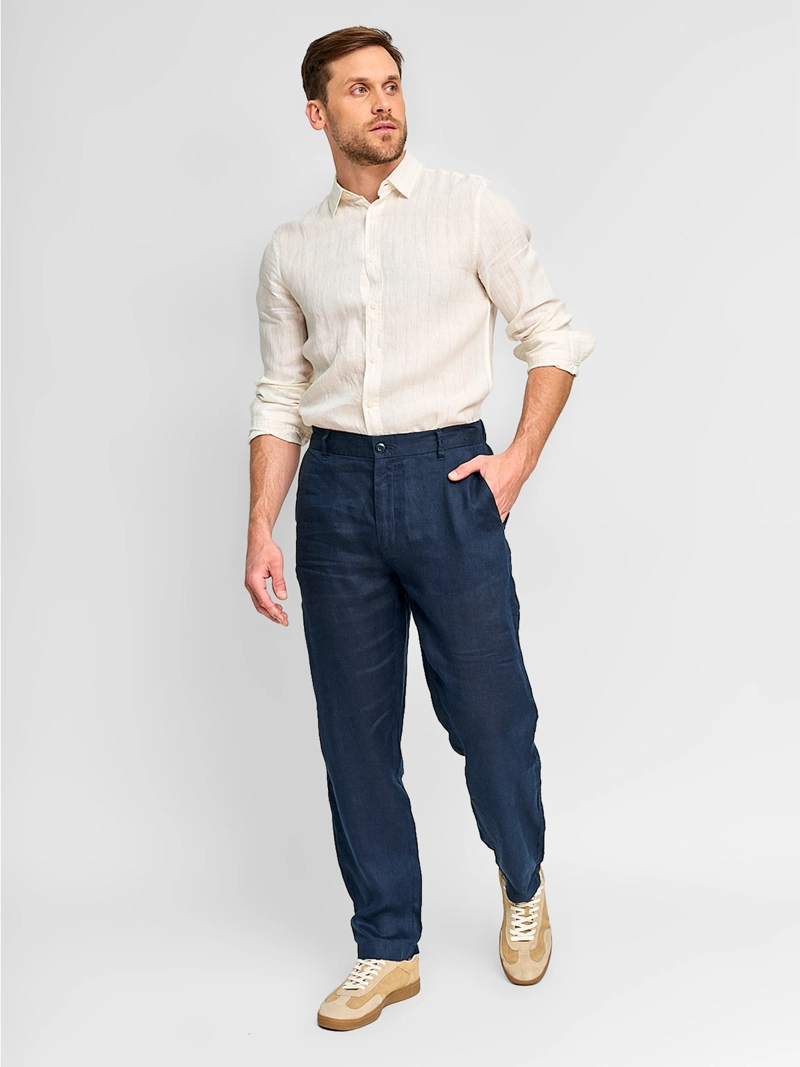 PANTALÓN HOMBRE CACHAREL LINO REGULAR - 3