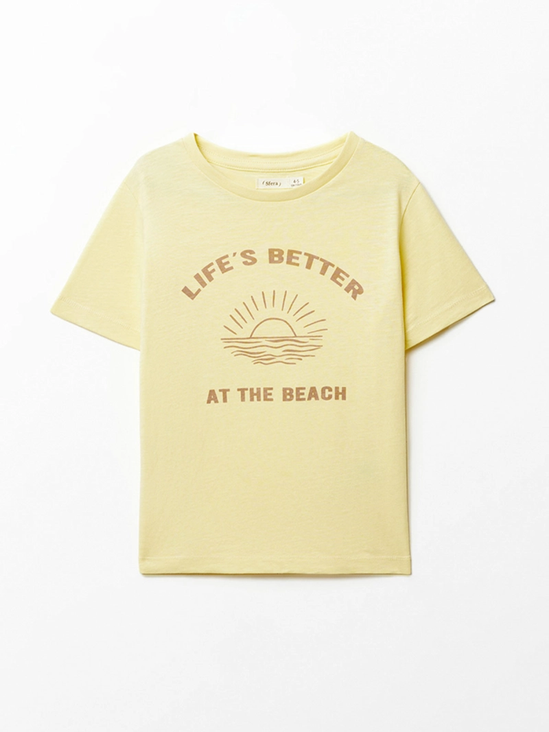 POLERA NIÑO SFERA AMARILLO  - 1