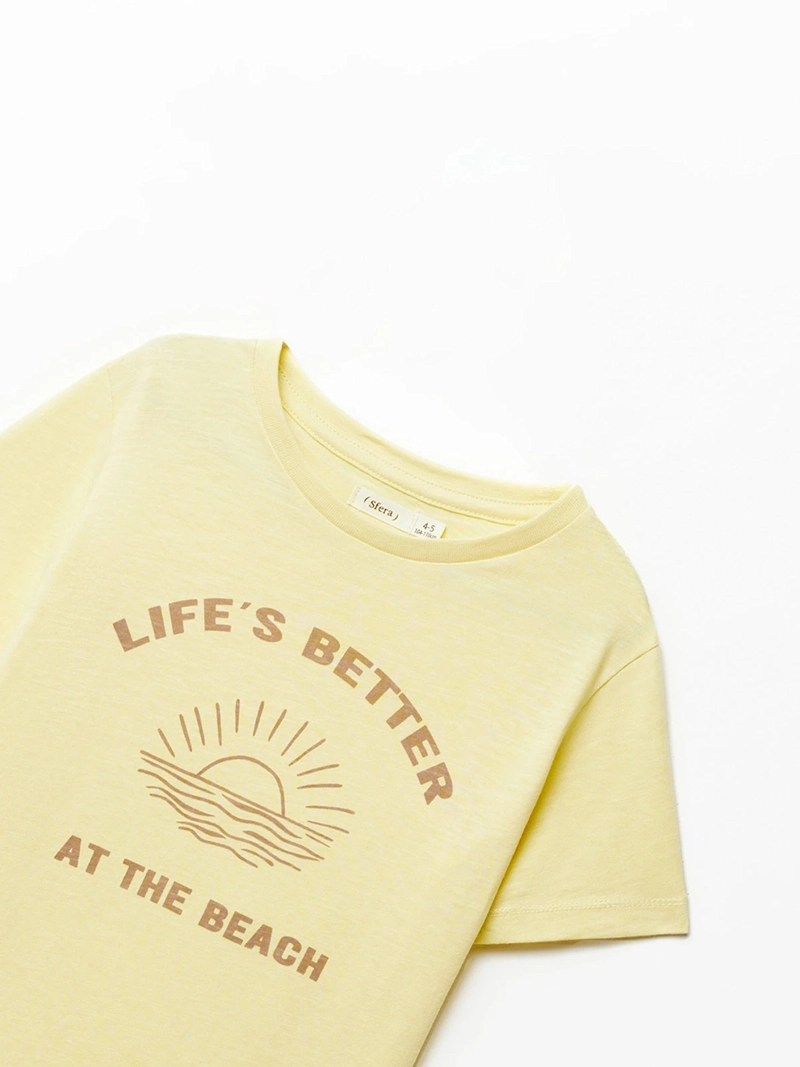 POLERA NIÑO SFERA AMARILLO  - 2