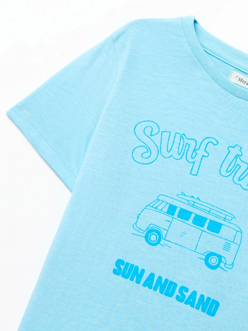POLERA NIÑO SFERA AZUL - 3