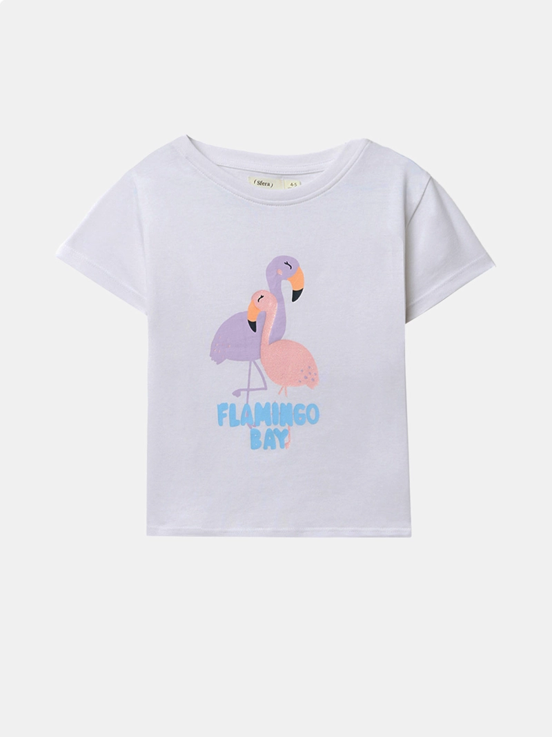 POLERA NIÑA SFERA BLANCO - 1