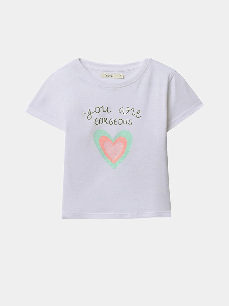 POLERA NIÑA SFERA BLANCO - 1