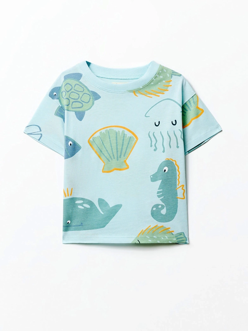 POLERA NIÑO SFERA TURQUESA - 1