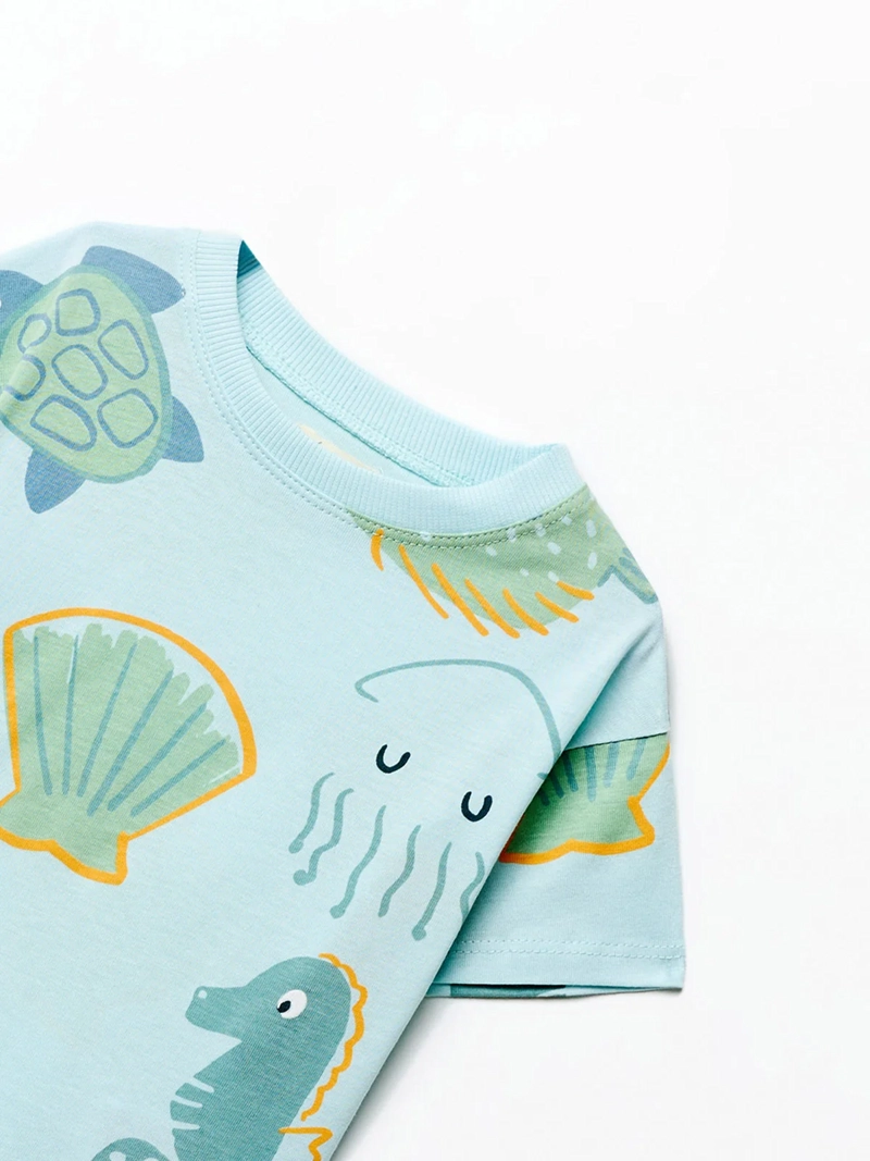 POLERA NIÑO SFERA TURQUESA - 2