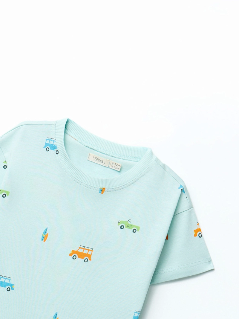 POLERA NIÑO SFERA VERDE - 3
