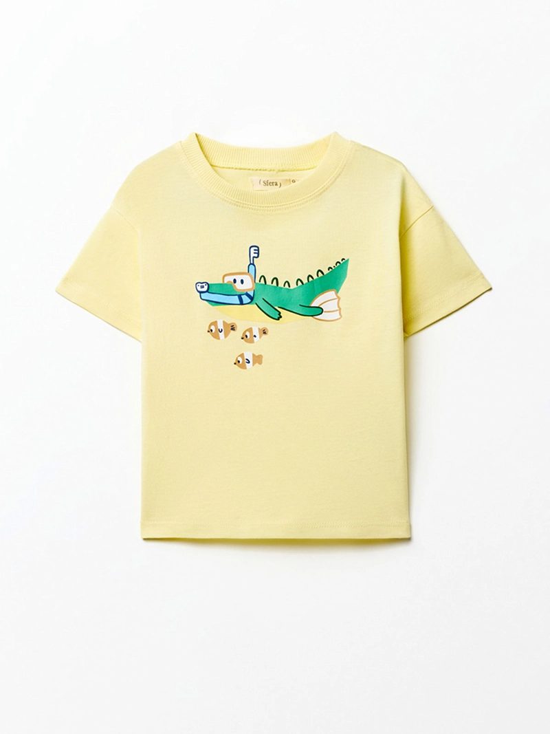 POLERA NIÑO SFERA AMARILLO - 1