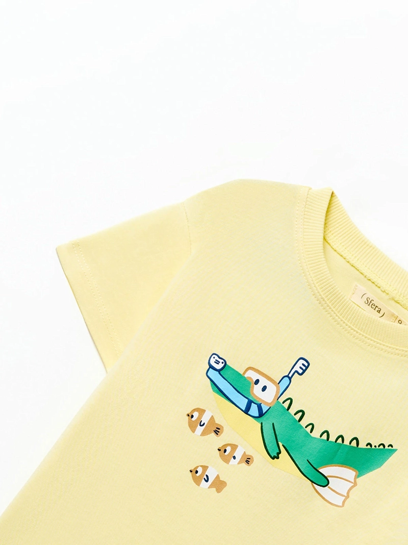 POLERA NIÑO SFERA AMARILLO - 2