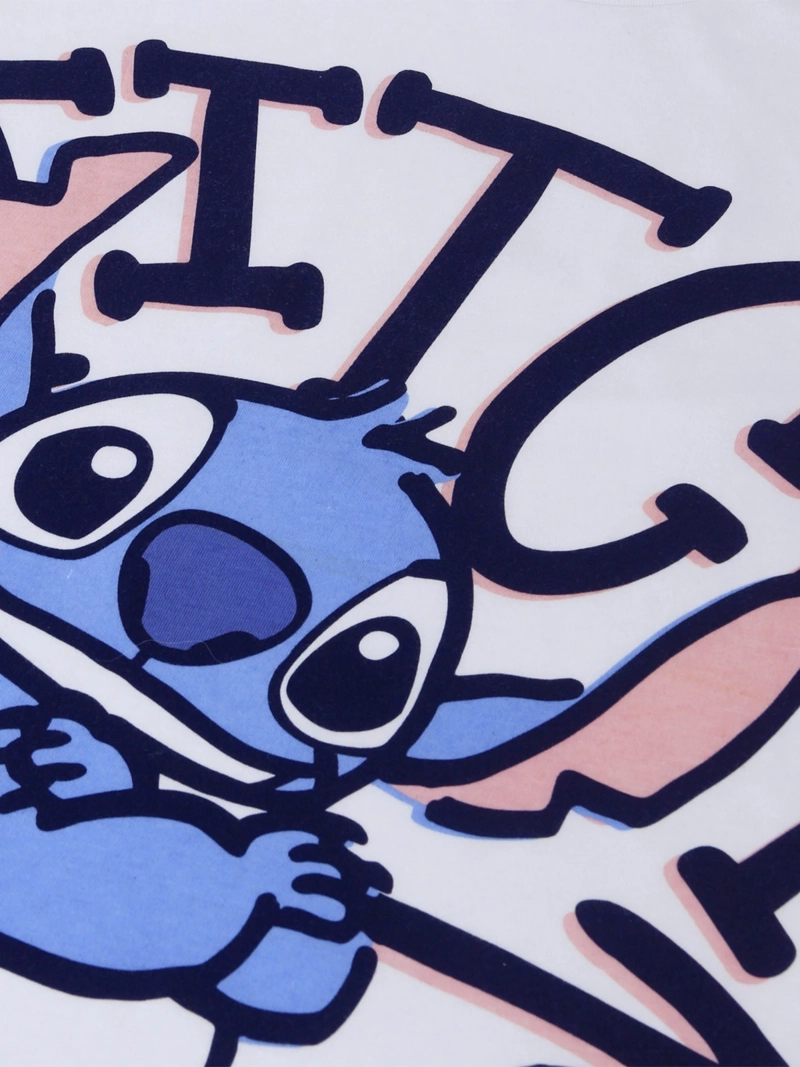 POLERA NIÑA DISNEY STITCH MANGA LARGA  - 3