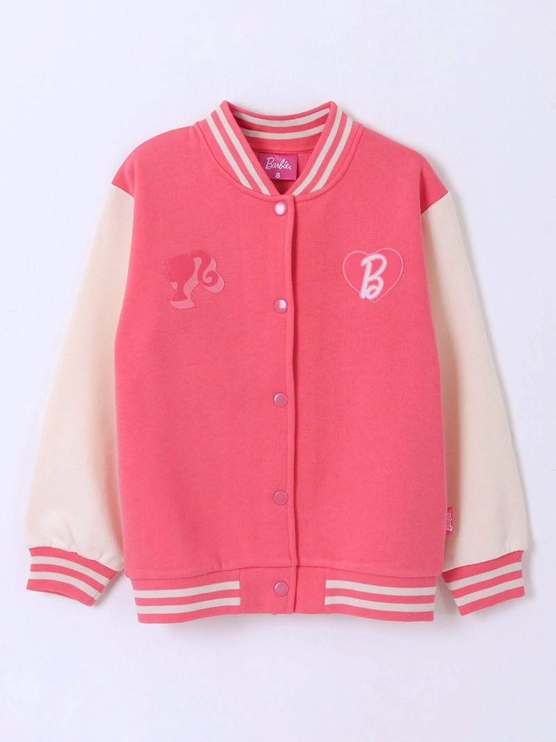 POLERÓN NIÑA BARBIE ABIERTO BOMBER FASHION - 1