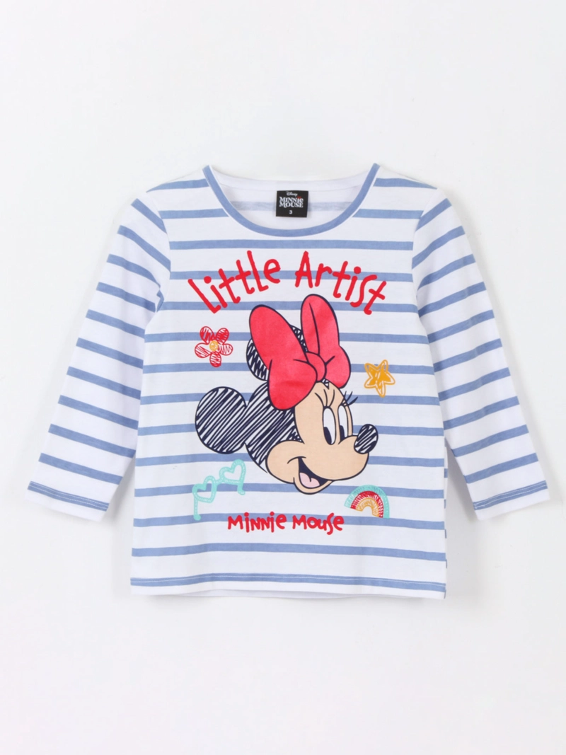 POLERA NIÑA DISNEY MANGA LARGA MINNIE - 1