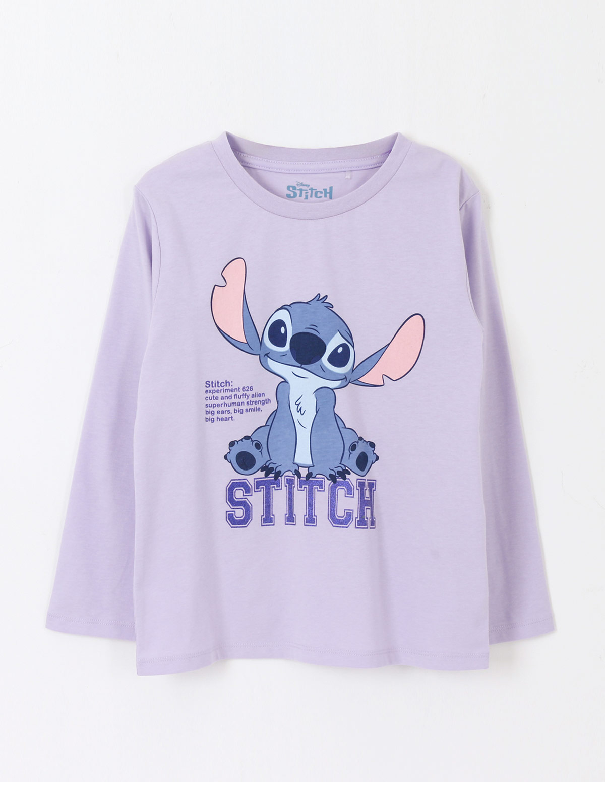 POLERA MANGA LARGA NIÑA DISNEY STITCH