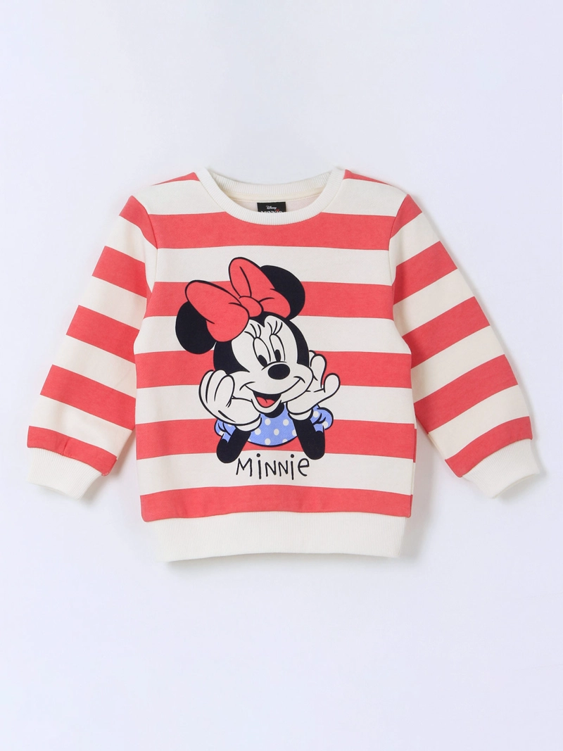 POLERÓN NIÑA DISNEY MINNIE CERRADO RAYAS - 1