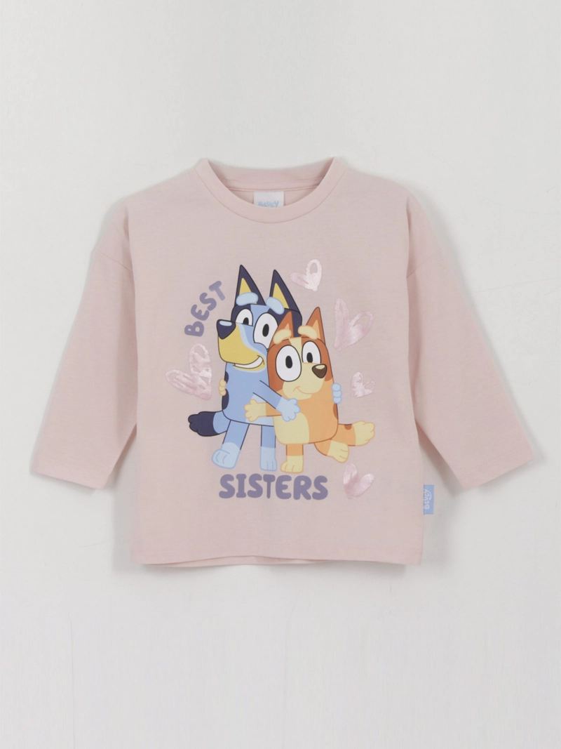 POLERA NIÑA BLUEY MANGA LARGA - 1