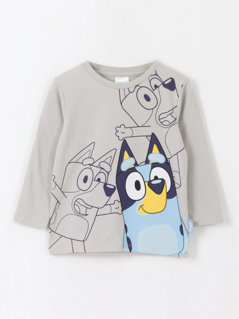 POLERA NIÑO BLUEY MANGA LARGA - 1