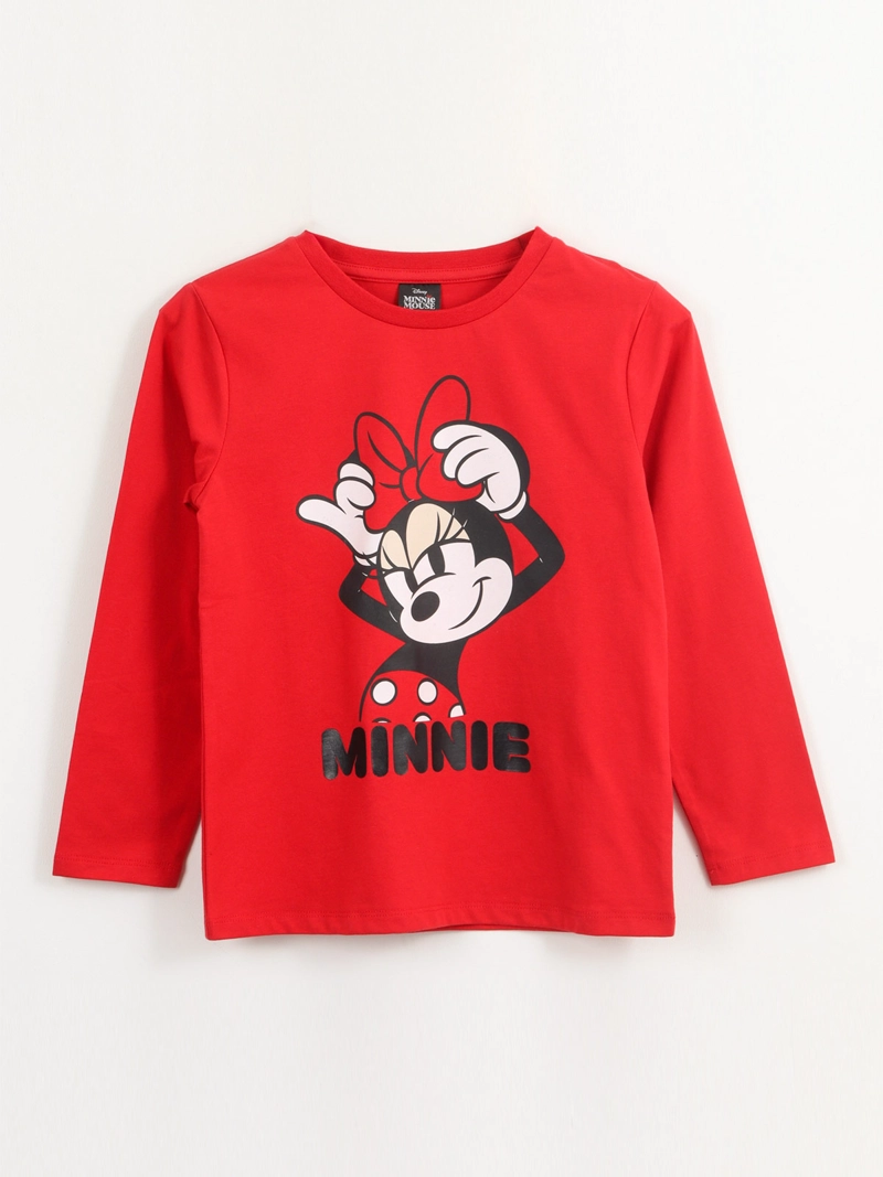 POLERA NIÑA DISNEY MINNIE MANGA LARGA - 1