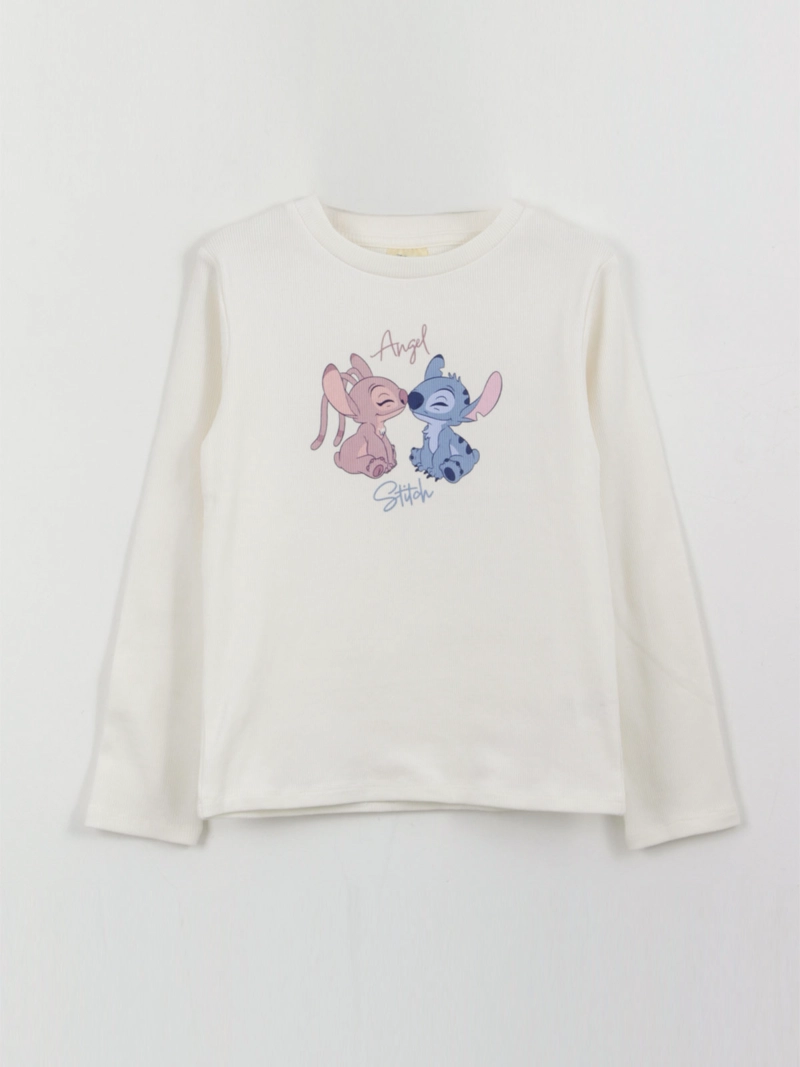 POLERA NIÑA DISNEY LILO & STITCH MANGA LARGA - 1