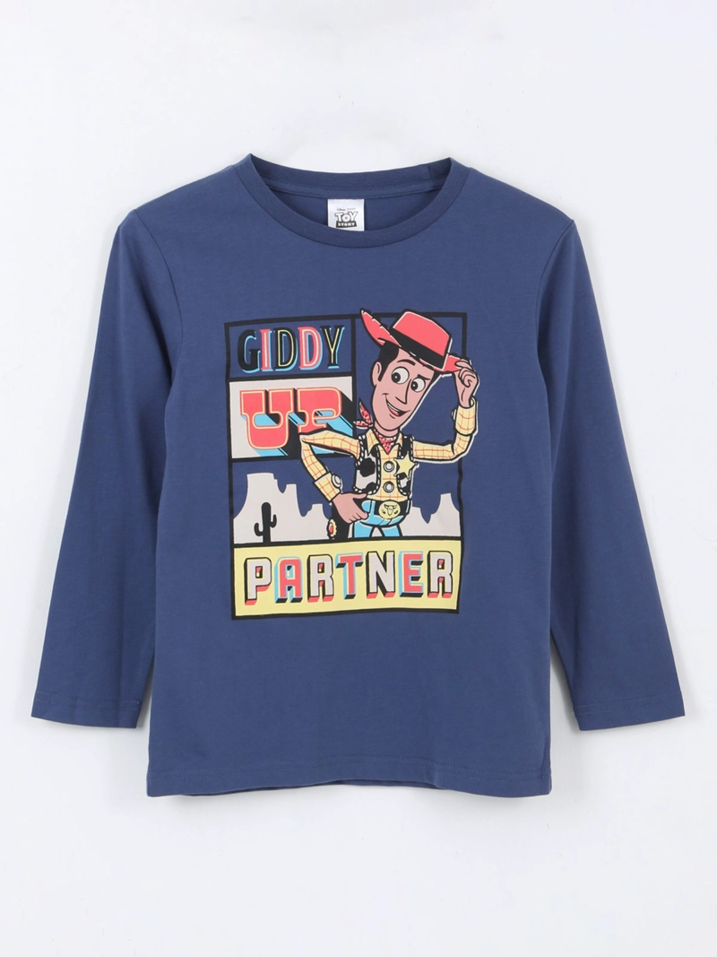POLERA NIÑO DISNEY TOY STORY MANGA LARGA