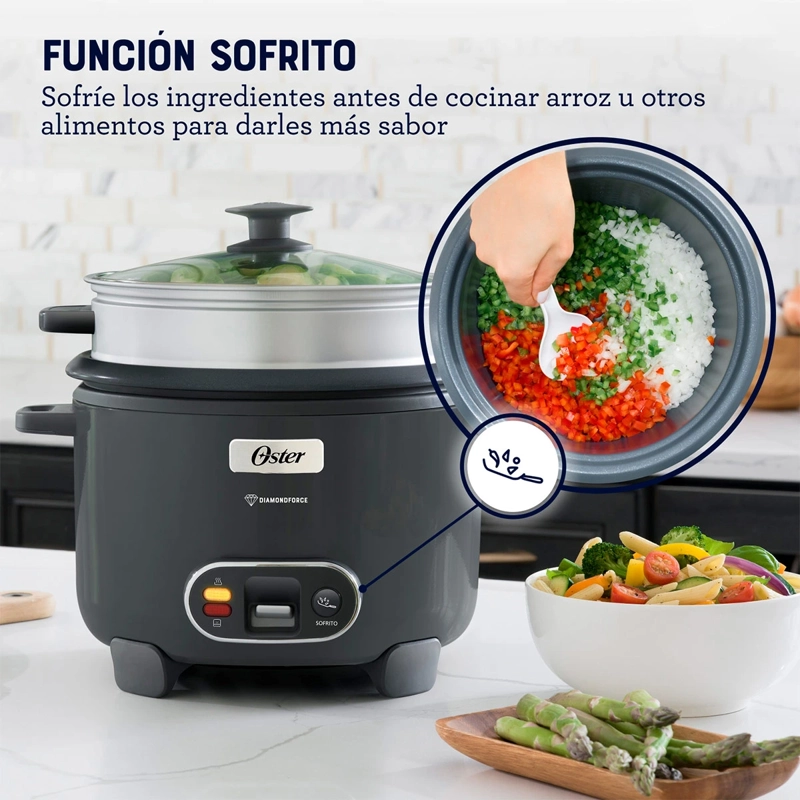 ARROCERA OSTER SOFRÍE COCINA VAPORIZA 1.8 LT CKSTRC10DFSKE-052 - 6