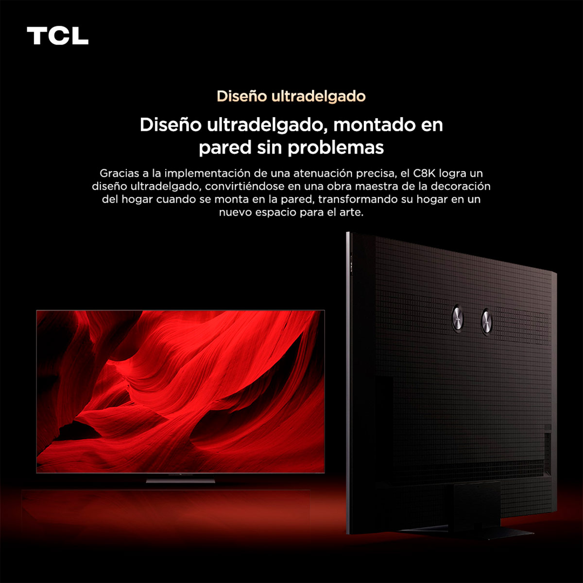 SMART TV TCL QLED MINI LED 4K UHD 65” 65C8K - 14