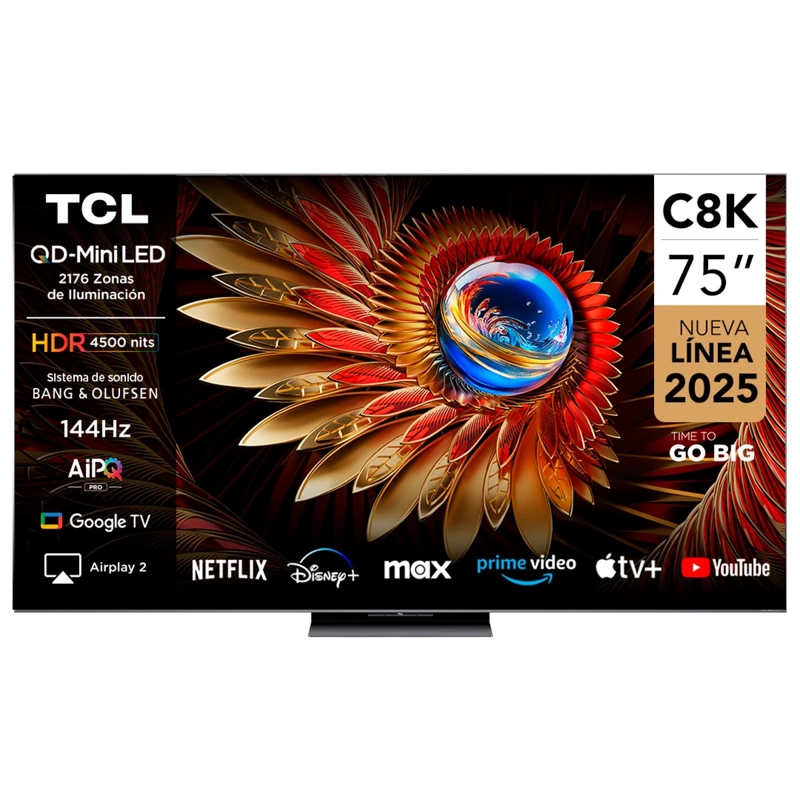SMART TV TCL QLED MINI LED 4K UHD 75” 75C8K - 2