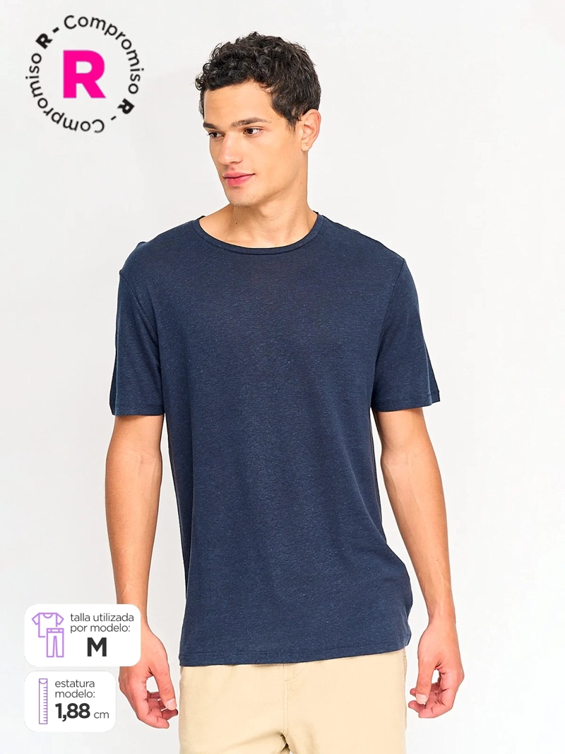 POLERA HOMBRE MARQUIS LINO MANGA CORTA