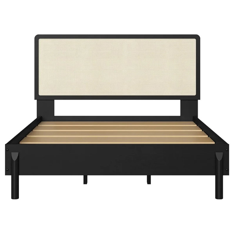 CAMA EUROPEA DECOCASA BALI 2 PLAZAS NEGRO - 1