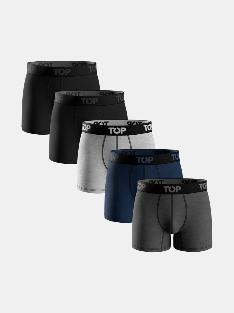 PACK X5 BÓXER HOMBRE TOP ALGODÓN  - 1