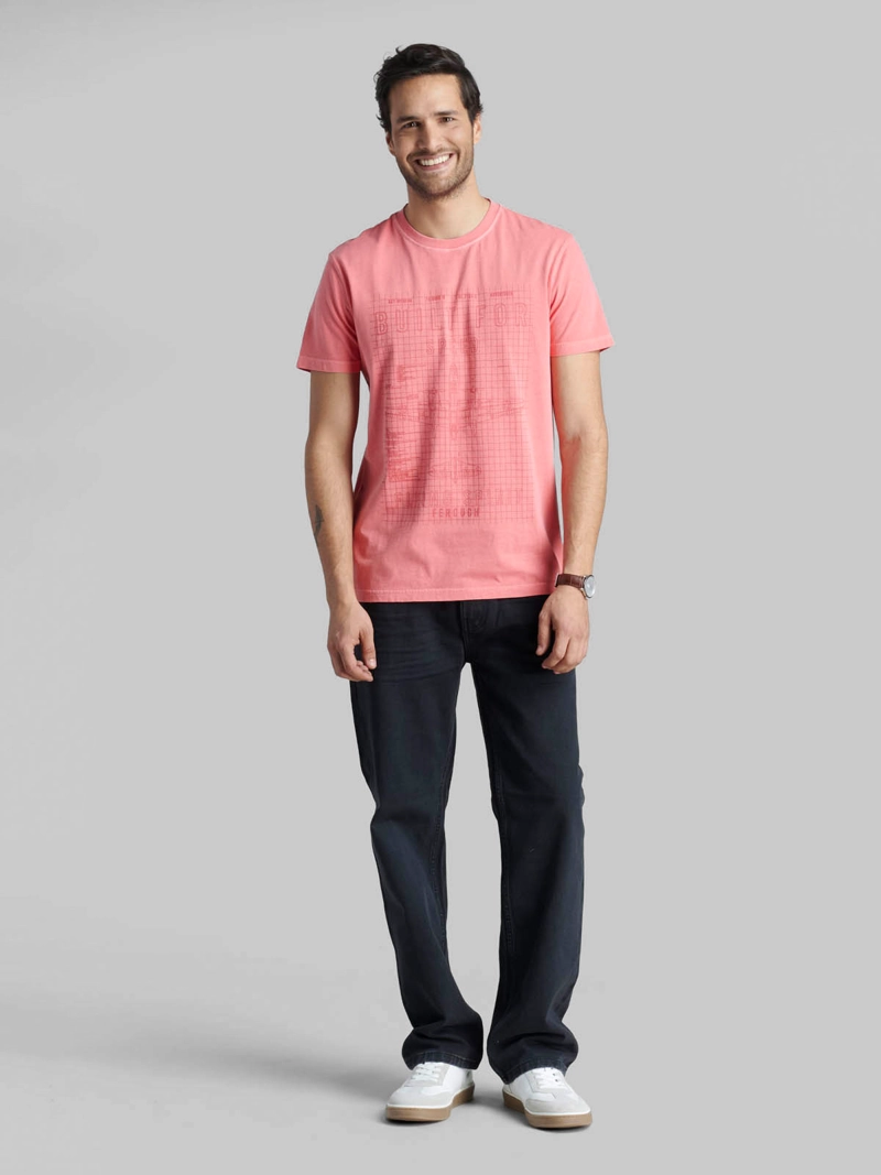 POLERA HOMBRE FEROUCH ALGODÓN MANGA CORTA - 4