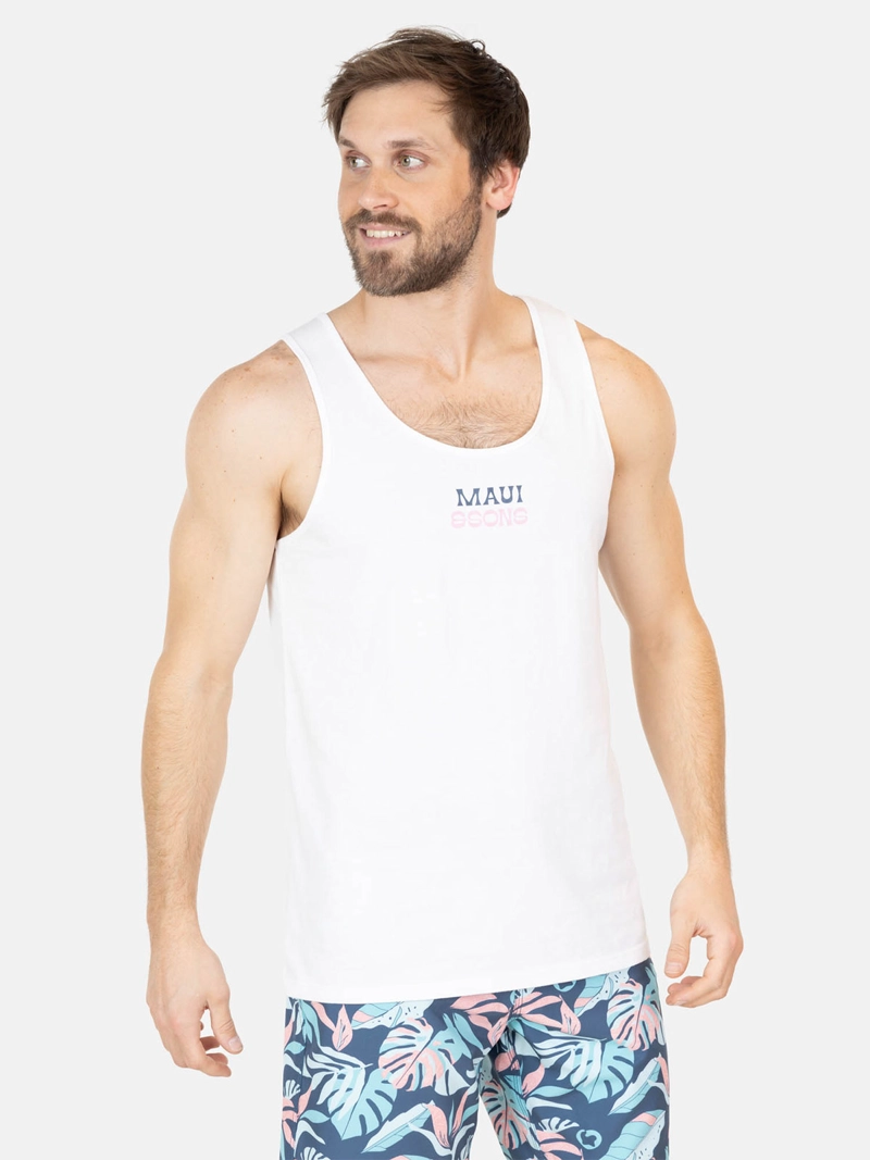 POLERA HOMBRE MAUI AND SONS ALGODÓN SIN MANGAS - 1