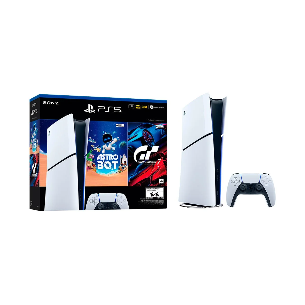 CONSOLA PLAYSTATION 5 EDICIÓN DIGITAL CON ASTRO BOT Y GRAN TURISMO 7