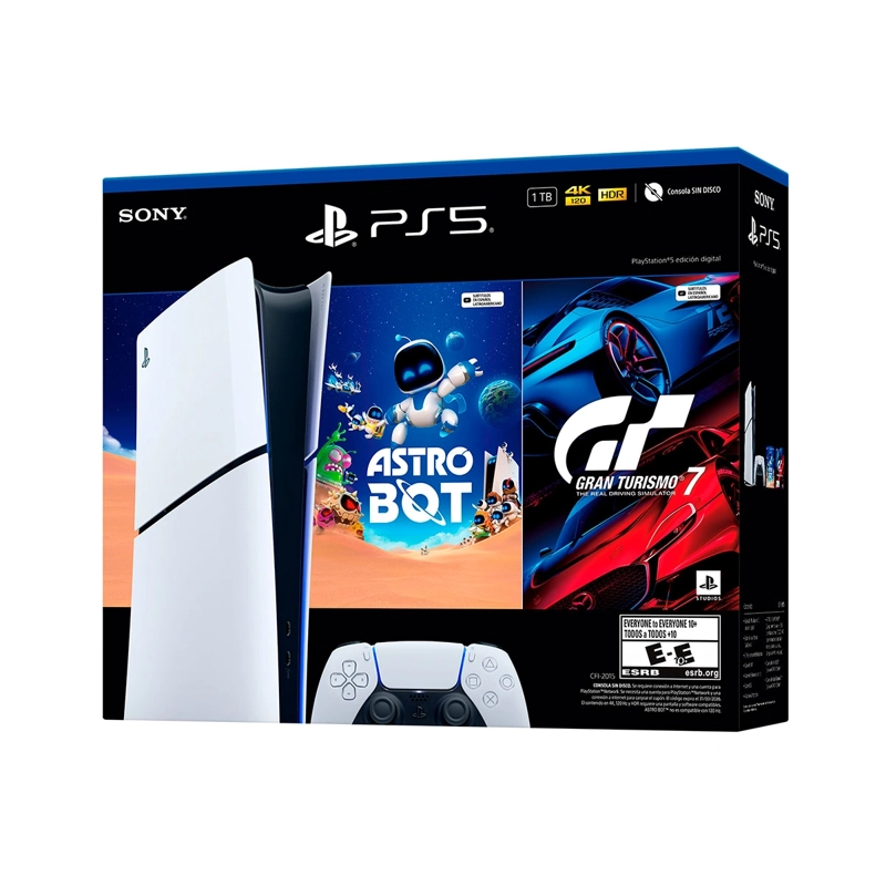 CONSOLA PLAYSTATION 5 EDICIÓN DIGITAL CON ASTRO BOT Y GRAN TURISMO 7 - 4