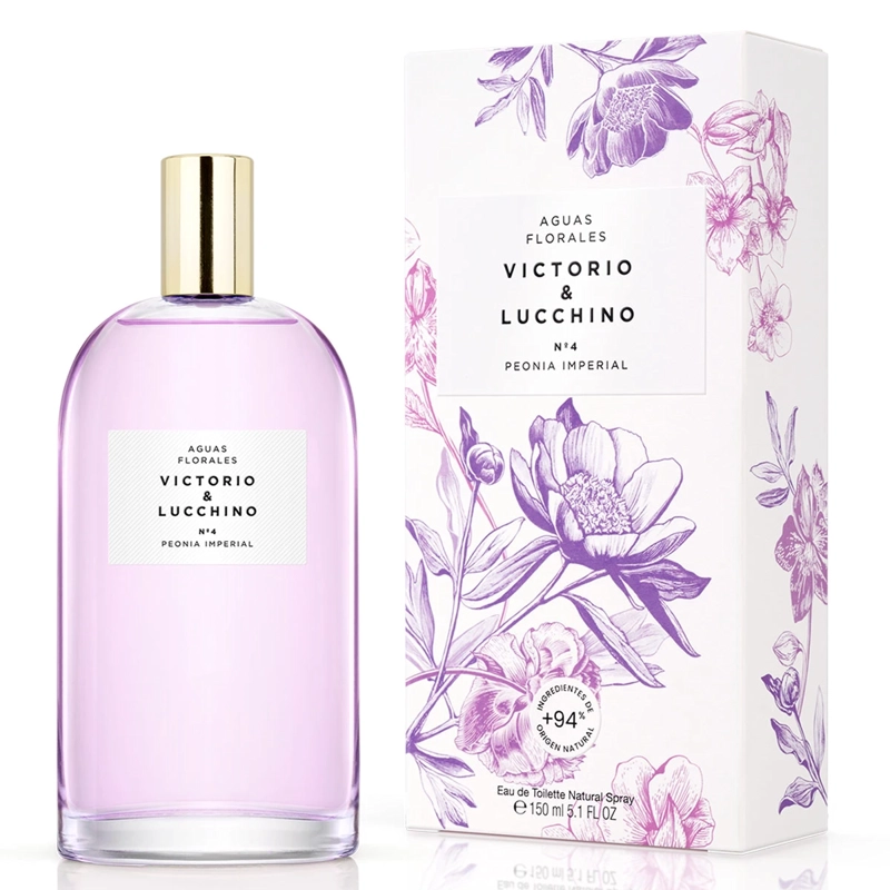 PERFUME MUJER VICTORIO LUCCHINO AGUAS FLORALES N4 PEONIA IMPERIAL EDT 150 ML - 1