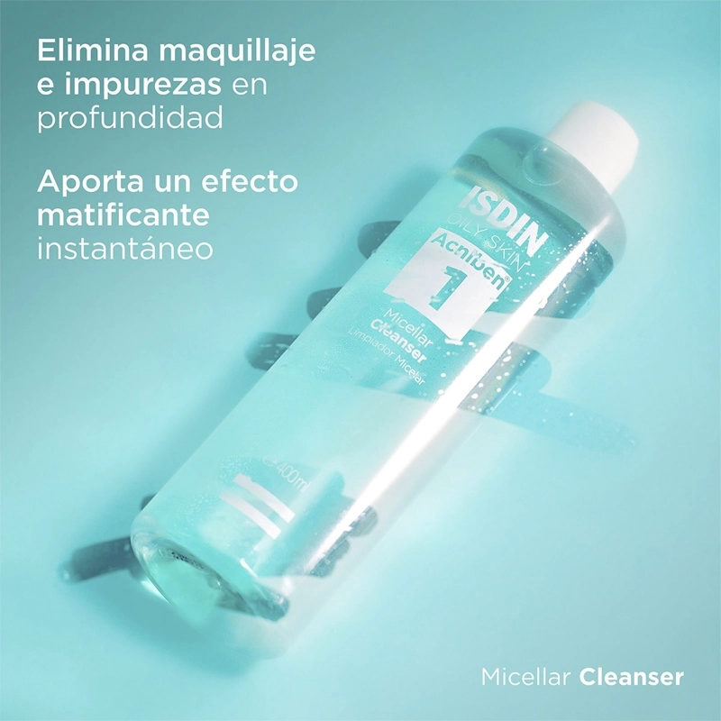 DESMAQUILLANTE ISDIN  ACNIBEN MICELAR 400 ML - 2