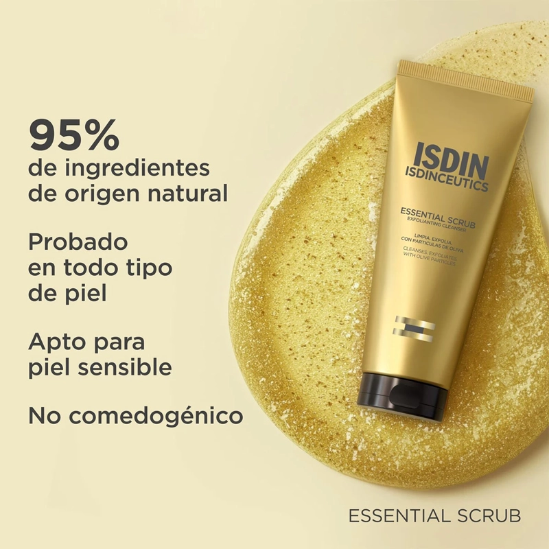 GEL LIMPIADOR EXFOLIANTE  ISDIN ISDINCEUTICS ESSENTIAL SCRUB 100 G  - 5