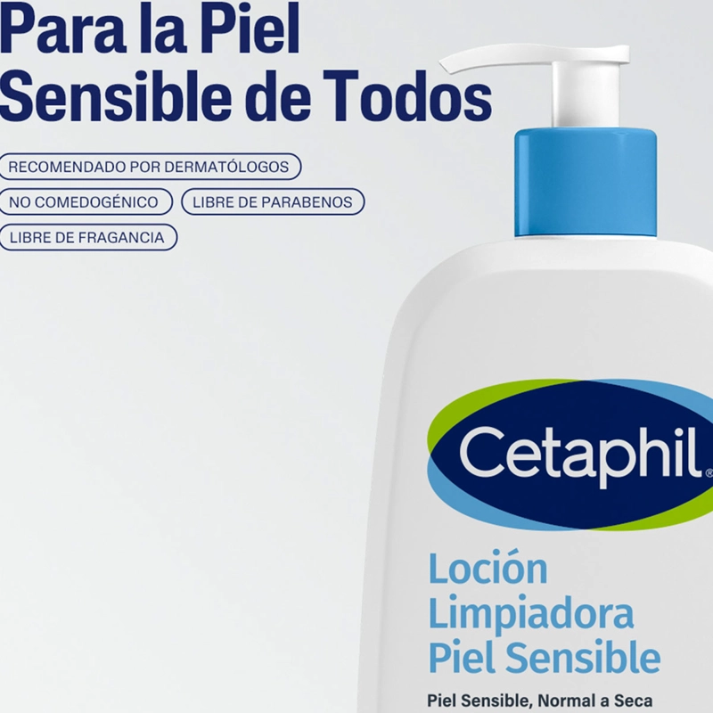 LOCIÓN LIMPIADORA PIEL SECA Y SENSIBLE CETAPHIL 473 ML - 4