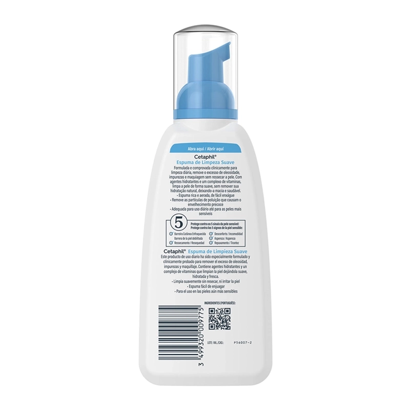 ESPUMA LIMPIADORA FACIAL PARA PIELES SENSIBLES CETAPHIL 236 ML - 8