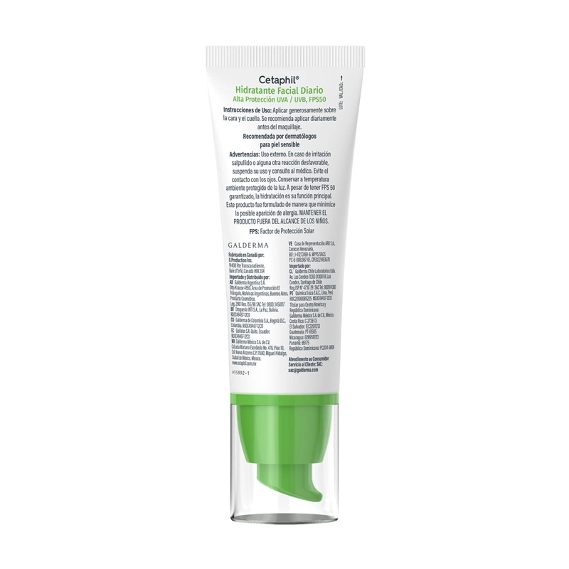 CREMA HIDRATANTE FACIAL CON FPS 50 CETAPHIL 50 ML - 7
