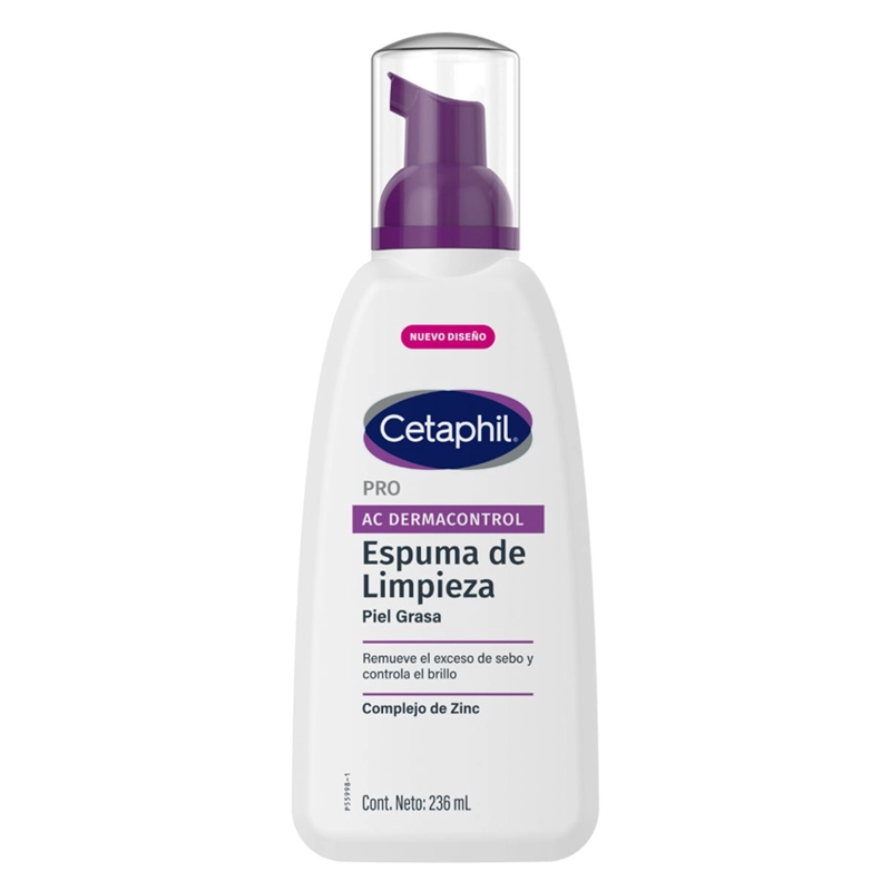 ESPUMA LIMPIADORA FACIAL PIEL GRASA PRO AC CETAPHIL 236 ML