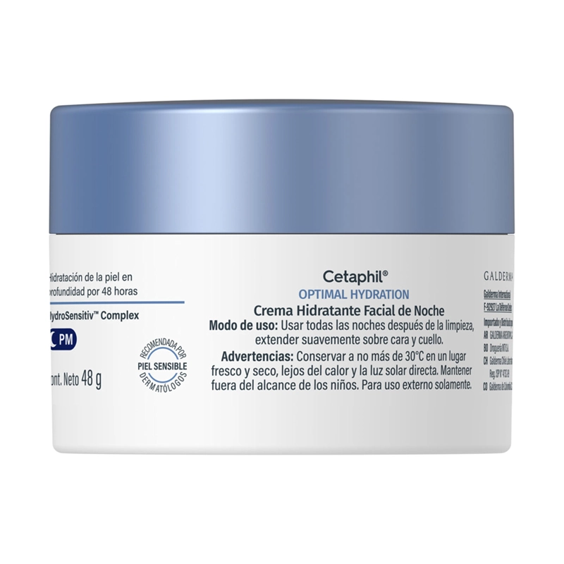 CREMA HIDRATANTE FACIAL NOCHE CETAPHIL OPTIMAL HYDRATION 50 GR - 6