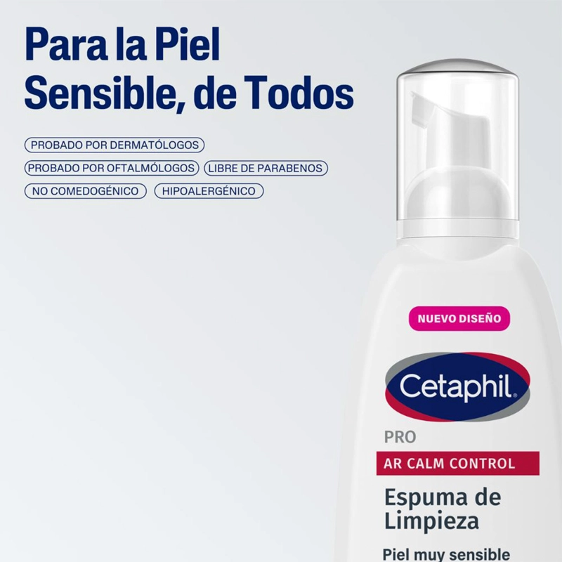 ESPUMA LIMPIADORA FACIAL ANTIROJECES CETAPHIL PRO AR 236 ML - 6
