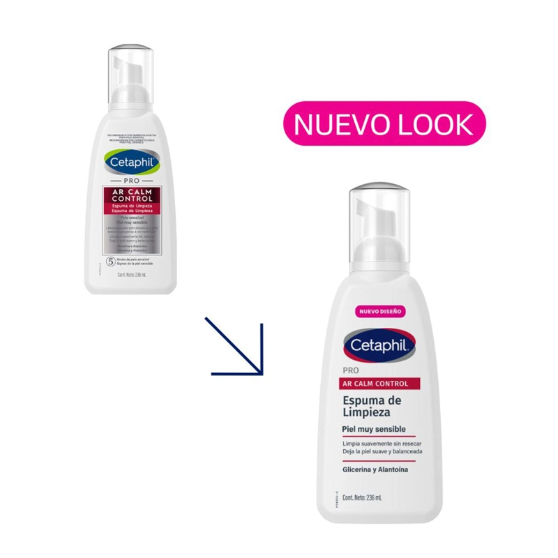 ESPUMA LIMPIADORA FACIAL ANTIROJECES CETAPHIL PRO AR 236 ML - 9