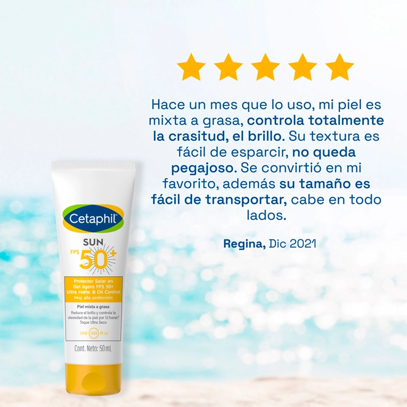 PROTECTOR SOLAR FACIAL CETAPHIL FACIAL OIL CONTROL SPF50+ 50 ML - 3