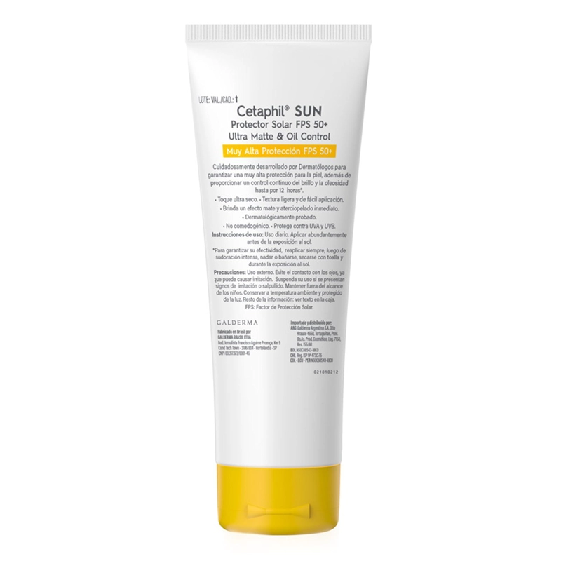 PROTECTOR SOLAR FACIAL CETAPHIL FACIAL OIL CONTROL SPF50+ 50 ML - 7