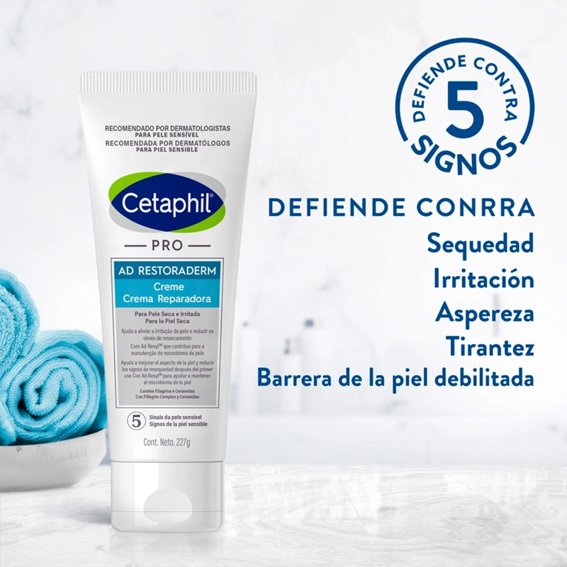 CREMA REPARADORA CORPORAL CETAPHIL PRO AD RESTORADERM 227 GR - 4
