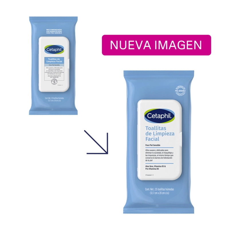 TOALLITAS DESMAQUILLANTES CETAPHIL 25 UND - 5