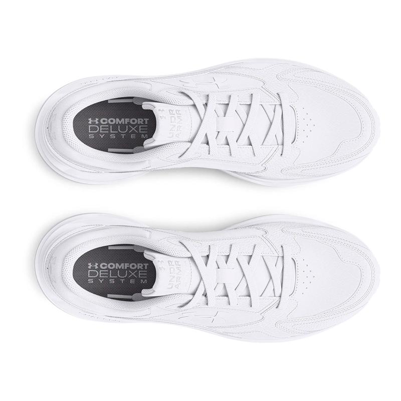 ZAPATILLAS HOMBRE UNDER ARMOUR ENTRENAMIENTO BLANCO EDGE CUERO - 4